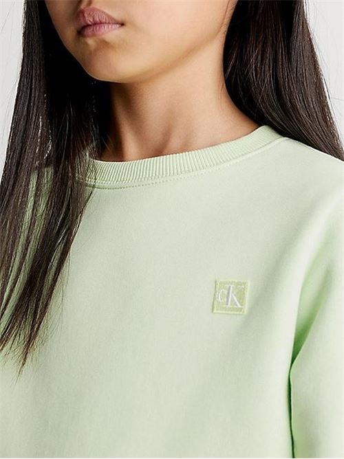 MONOGRAM MINI BADGE CREWNECK CALVIN KLEIN JEANS | IU0IU00570T/LT6